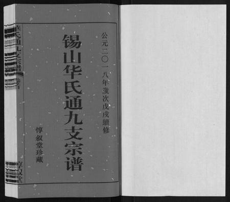 江苏华氏族谱-华氏通九支宗谱[28卷首1卷 统宗附谱1卷].pdf电子版插图1