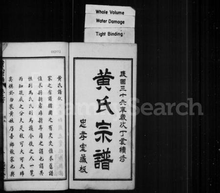 湖北黄氏族谱-黄氏宗谱.pdf电子版插图1