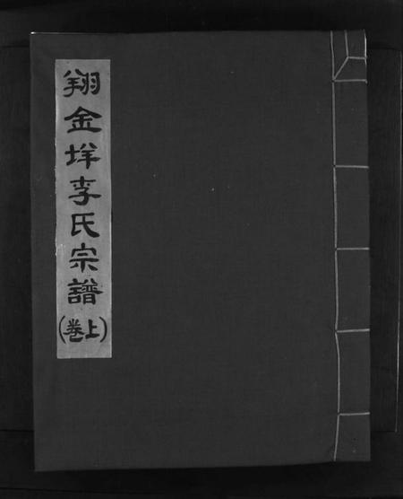浙江李氏族谱-翔金垟李氏宗谱 [上下卷].pdf电子版插图1