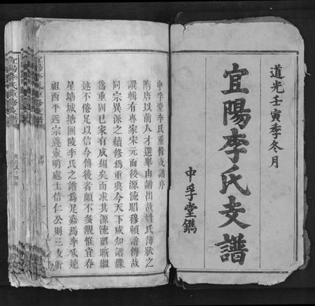 江西李氏族谱-宜阳李氏重修支谱[4卷首1卷末1卷].pdf电子版插图1