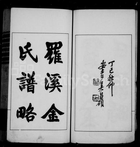 江苏金氏族谱-罗溪金氏谱略.pdf电子版插图1