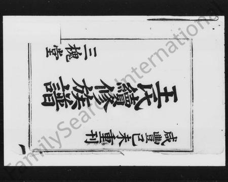 湖南王氏族谱-王氏续修族谱 [6卷,首末各1卷].pdf电子版插图2