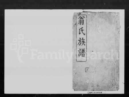 湖南翁氏族谱-翁氏族谱 [26卷,首末各1卷].pdf电子版插图1