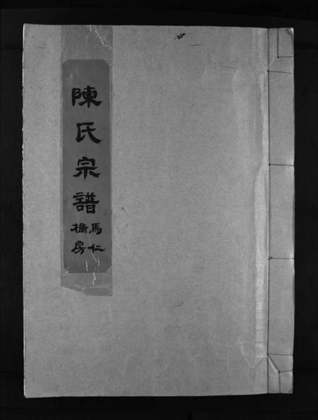 浙江陈氏族谱-陈氏宗谱马仁桥房 [不分卷].pdf电子版插图1