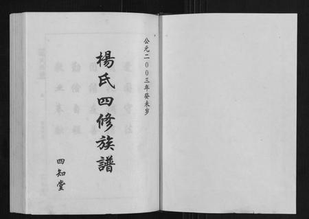 湖南杨氏族谱-杨氏族谱.pdf电子版插图1