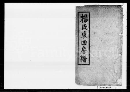 湖南杨氏族谱-杨氏东四房谱 [12卷].pdf电子版插图1