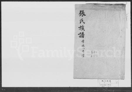 湖南张氏族谱-张氏族谱.pdf电子版插图1