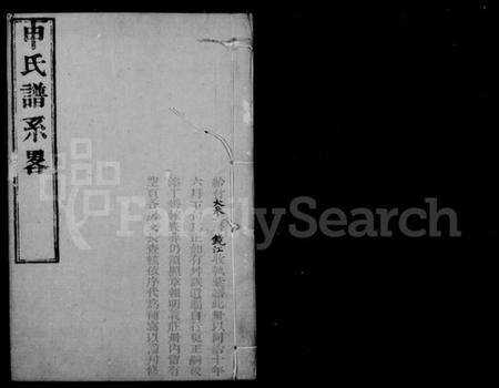 江苏申氏族谱-申氏谱系略.pdf电子版插图1