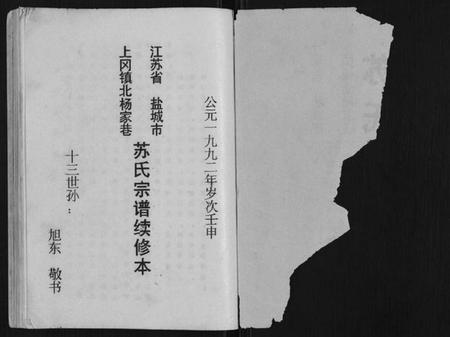 江苏苏氏族谱-苏氏宗谱.pdf电子版插图1