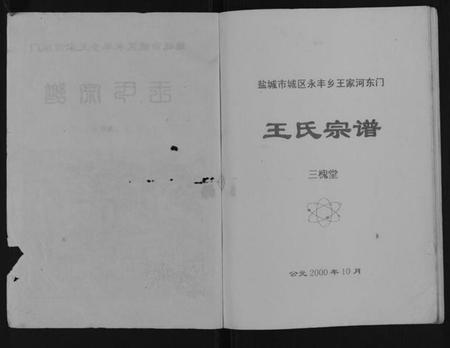 江苏王氏族谱-王氏宗谱[不分卷].pdf电子版插图1
