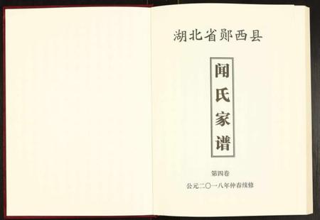 湖北闻氏族谱-闻氏家谱.pdf电子版插图1