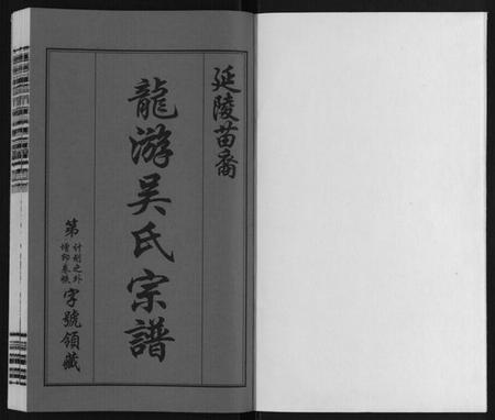 江苏吴氏族谱-盐陵苗裔龙游吴氏宗谱[12卷首1卷].pdf电子版插图1