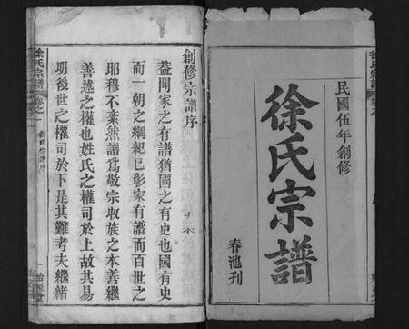 湖北徐氏族谱-徐氏宗谱[16卷首1卷].pdf电子版插图1