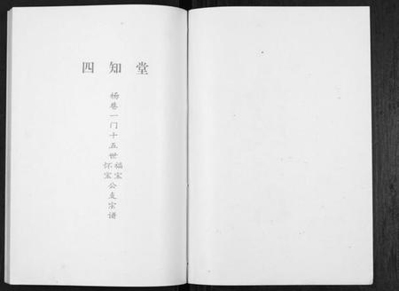 江苏杨氏族谱-杨氏宗谱[不分卷].pdf电子版插图1