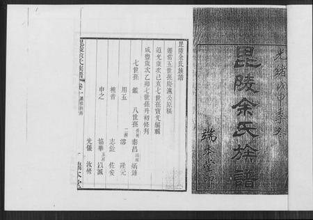 江苏余氏族谱-毘陵余氏族谱 [8卷].pdf电子版插图1