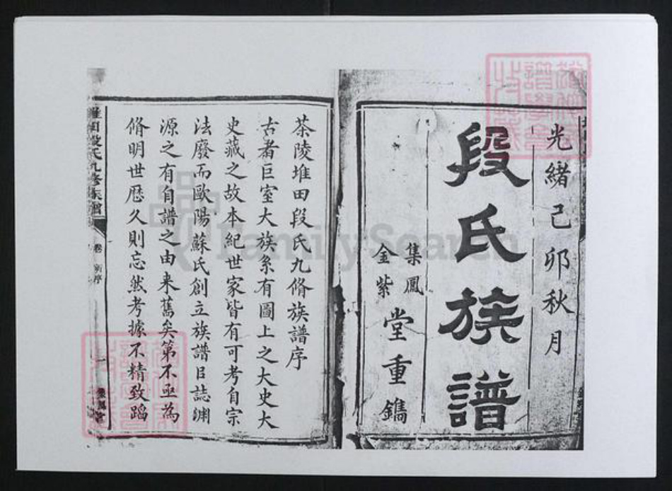 湖南省株洲市茶陵县段氏族谱-茶陵堆田段氏九修族谱 [10卷,首1卷].pdf电子版插图1