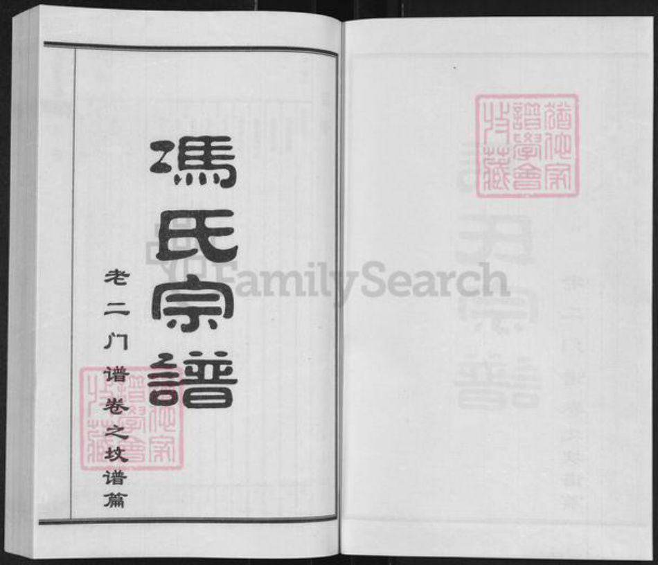 河北省沧州沧县冯氏族谱-冯氏宗谱.pdf电子版插图1