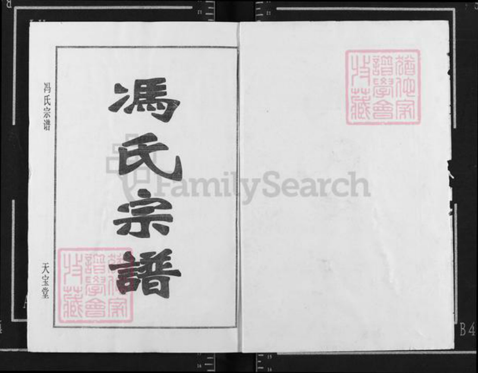 湖北省黄冈市团风县冯氏天宝堂族谱-冯氏宗谱.pdf电子版插图1
