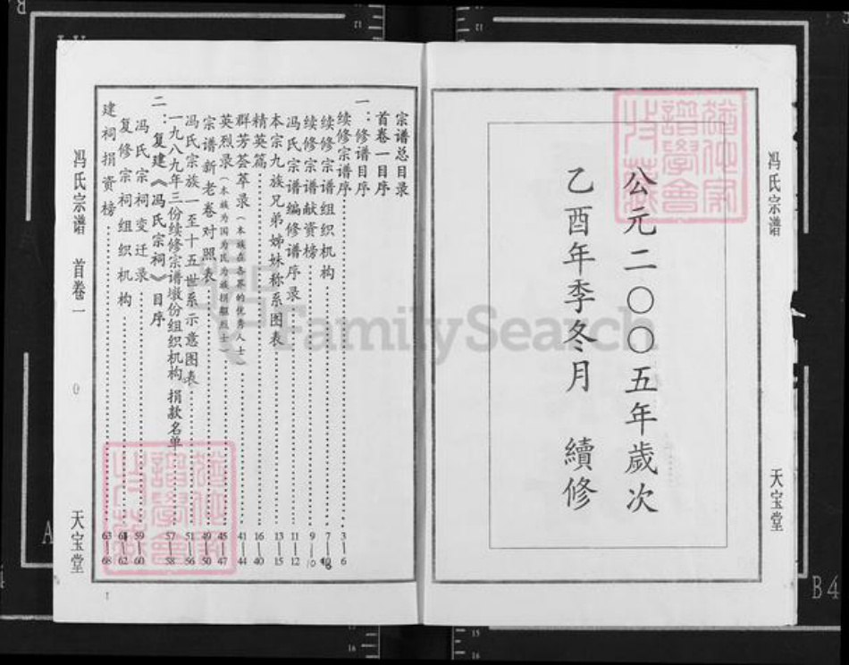 湖北省黄冈市团风县冯氏天宝堂族谱-冯氏宗谱.pdf电子版插图2