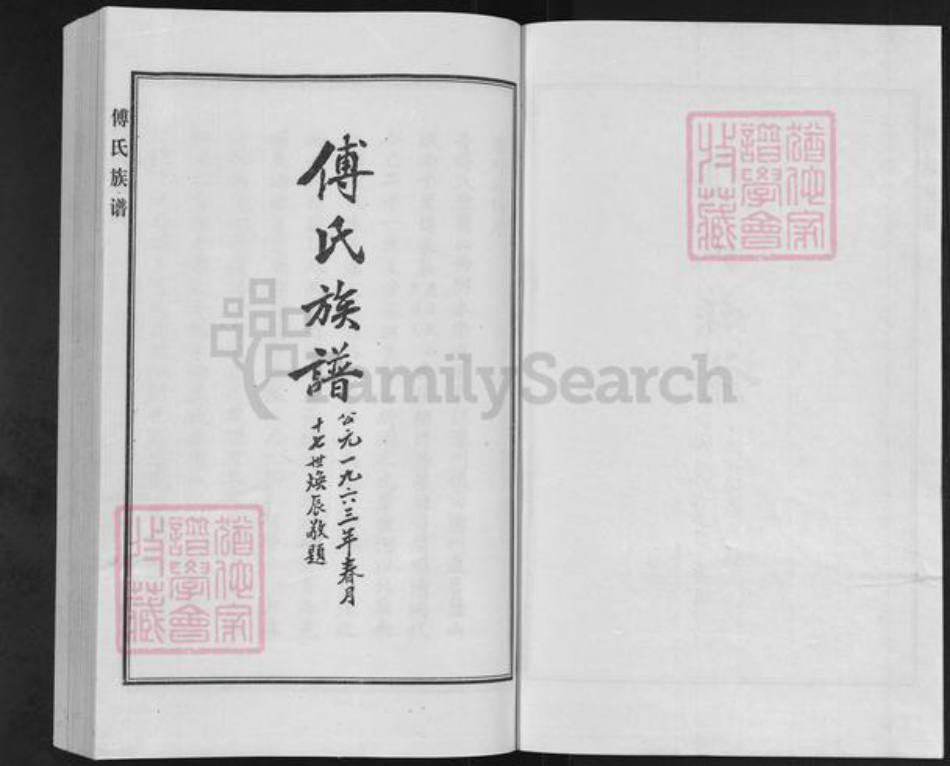 河北省沧州盐山县傅氏族谱-傅氏族谱.pdf电子版插图1