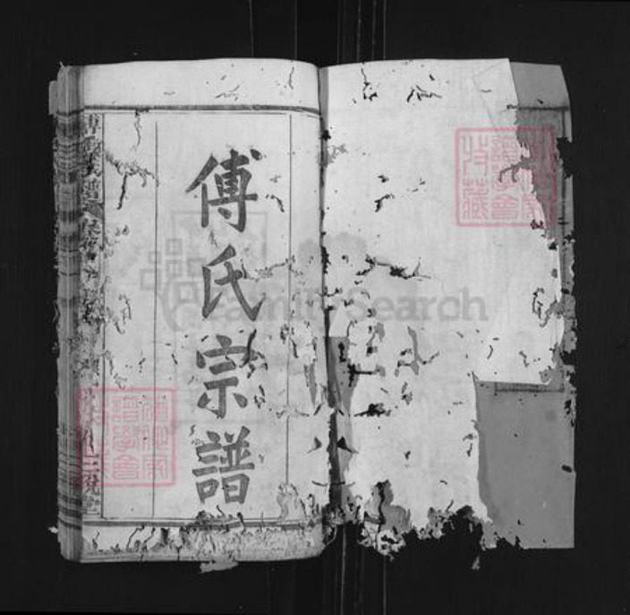 湖北省黄冈市麻城市龟山镇傅氏三说堂族谱-傅氏族谱.pdf电子版插图1