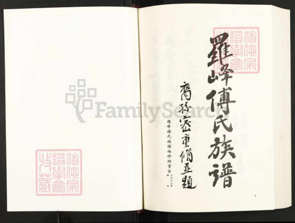 福建省莆田市仙游县赖店镇傅氏族谱-罗峰傅氏族谱.pdf电子版插图1