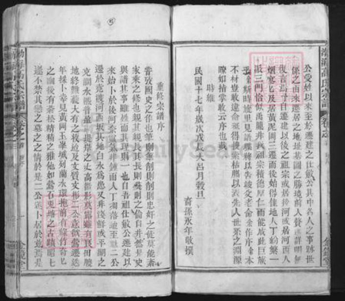 安徽省池州市东至县高氏金镜堂族谱-渤海高氏宗谱.pdf电子版插图5