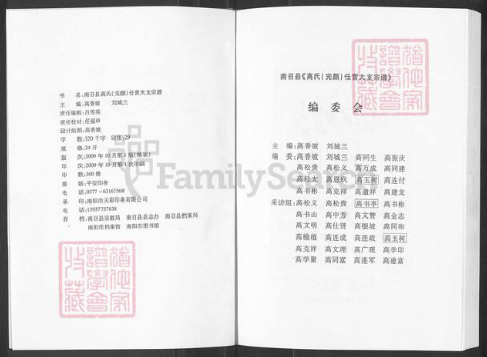 河南省南阳市南召县高氏族谱-高召县高氏(完颜)任营大支宗谱.pdf电子版插图2