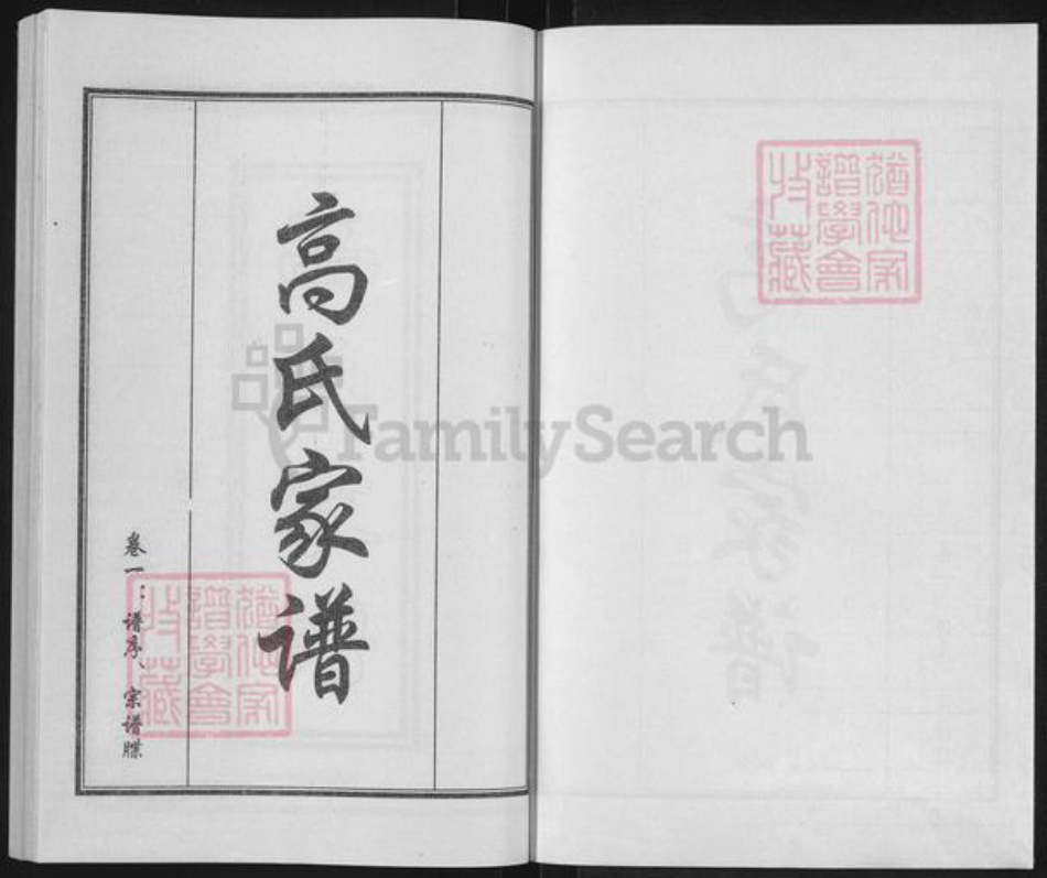 河北省沧州青县金牛镇高氏族谱-高氏门谱.pdf电子版插图1