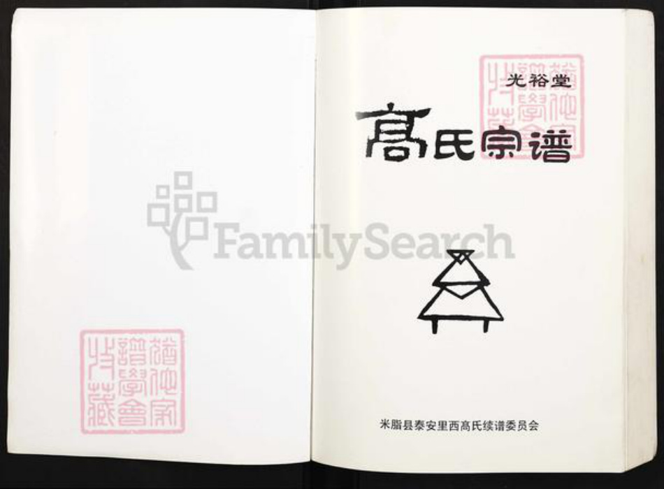 陕西省榆林米脂县高氏光裕堂族谱-高氏宗谱.pdf电子版插图1