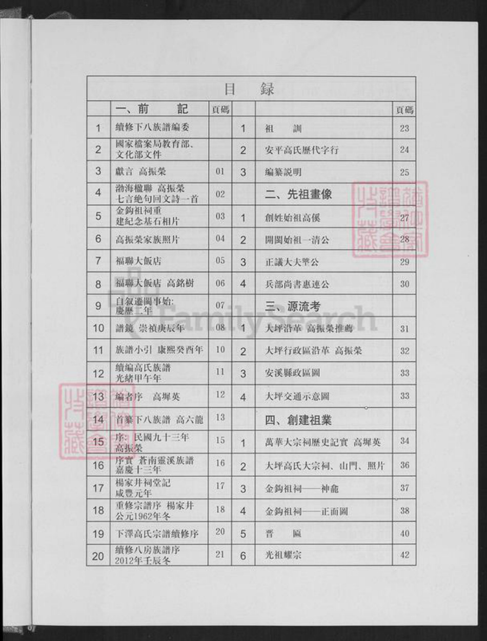 福建省泉州市安溪县高氏族谱-渤海大平高氏下派八房族谱.pdf电子版插图2