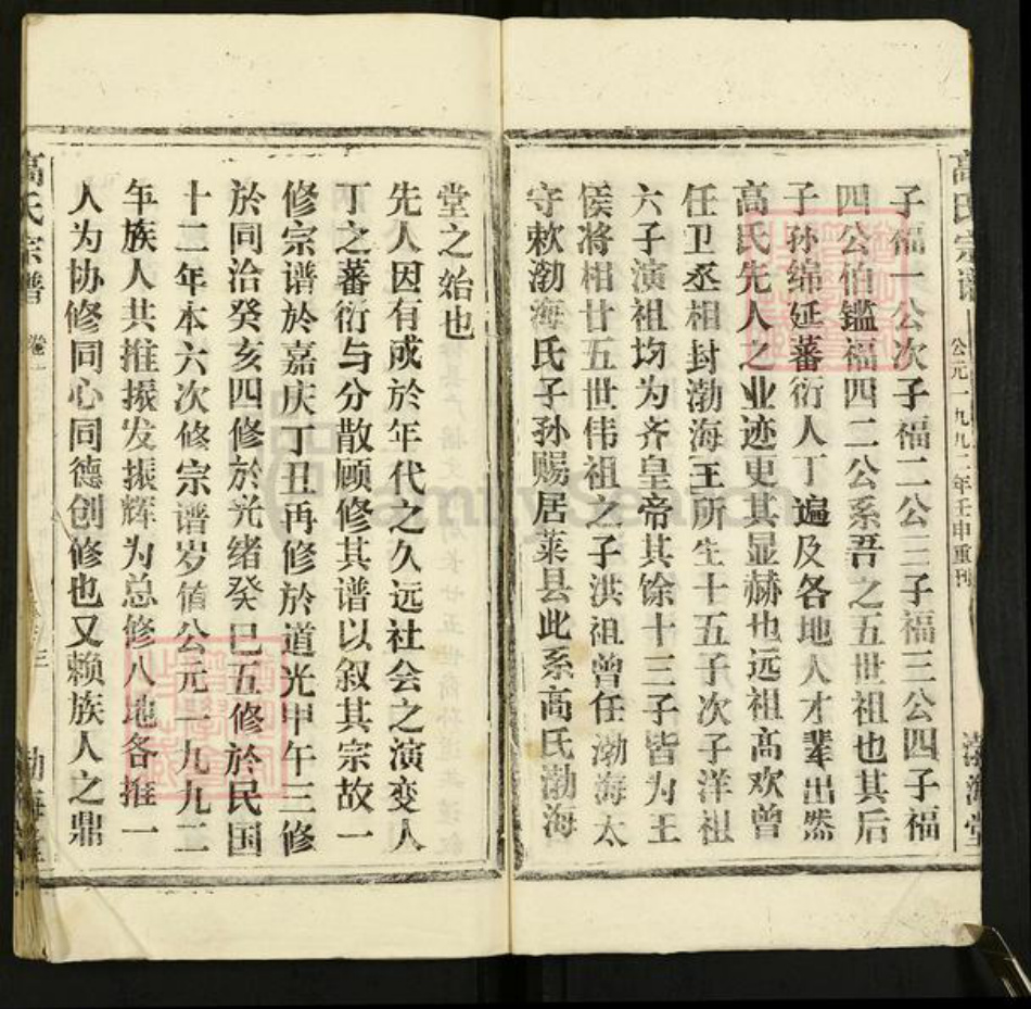 湖北省武汉市新洲区高氏渤海堂族谱-高氏宗谱.pdf电子版插图2