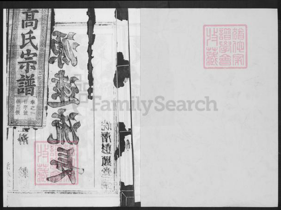 安徽省六安市高氏清和堂族谱-高氏宗谱.pdf电子版插图1