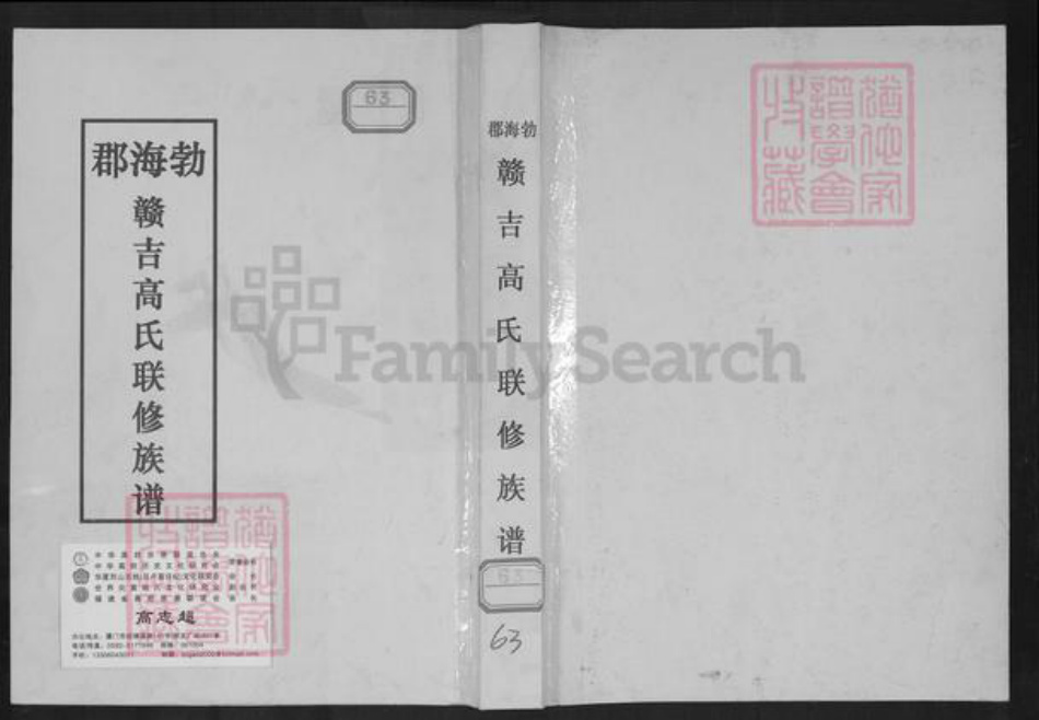 江西省高氏族谱-勃海郡赣吉高氏联修族谱.pdf电子版插图