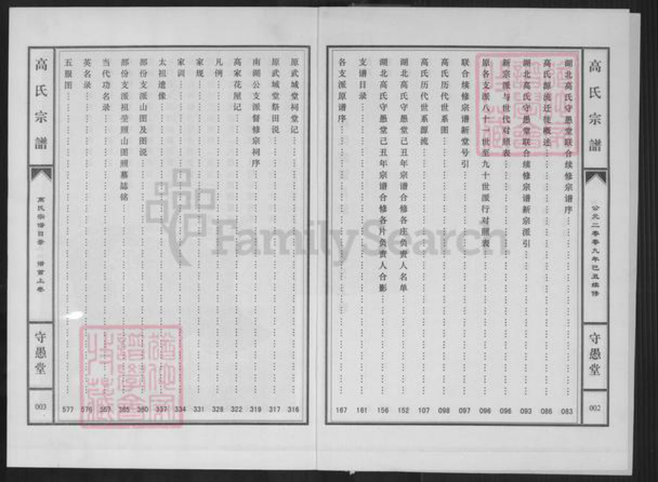 湖北省高氏守愚堂族谱-高氏宗谱.pdf电子版插图3