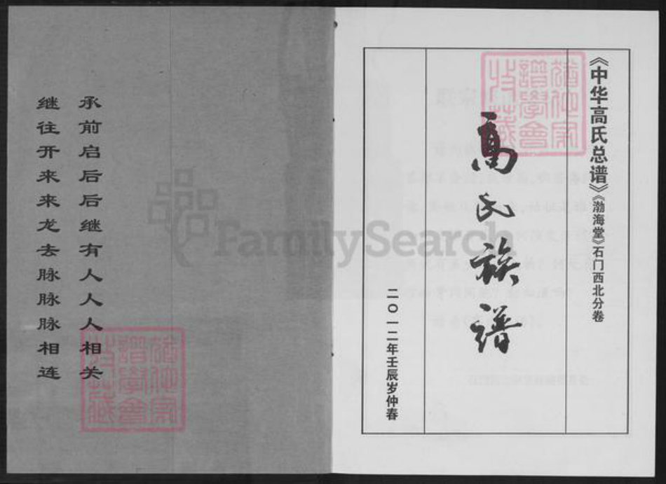 湖南省常德市石门县高氏渤海堂族谱-高氏族谱.pdf电子版插图1