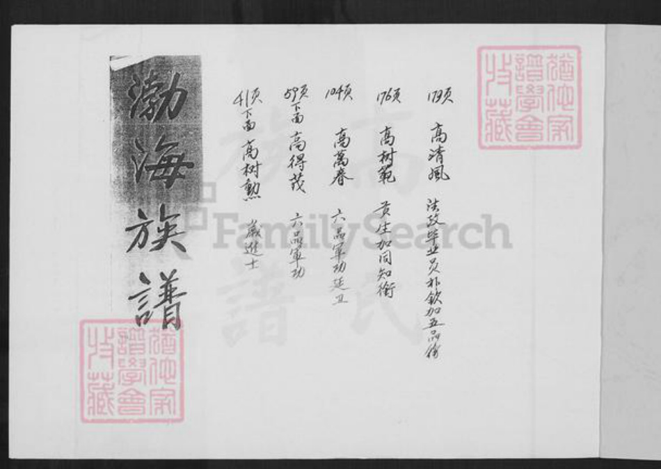 福建省三明市大田县高氏族谱-高氏族谱.pdf电子版插图1