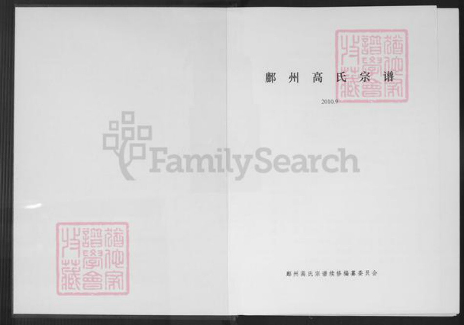 陕西省延安市鄜县高氏族谱-鄜州高氏宗谱.pdf电子版插图1