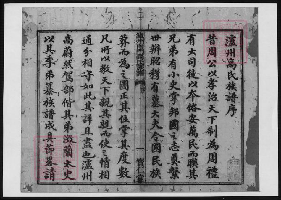 四川省泸州市高氏族谱-泸州南门高氏族谱.pdf电子版插图1