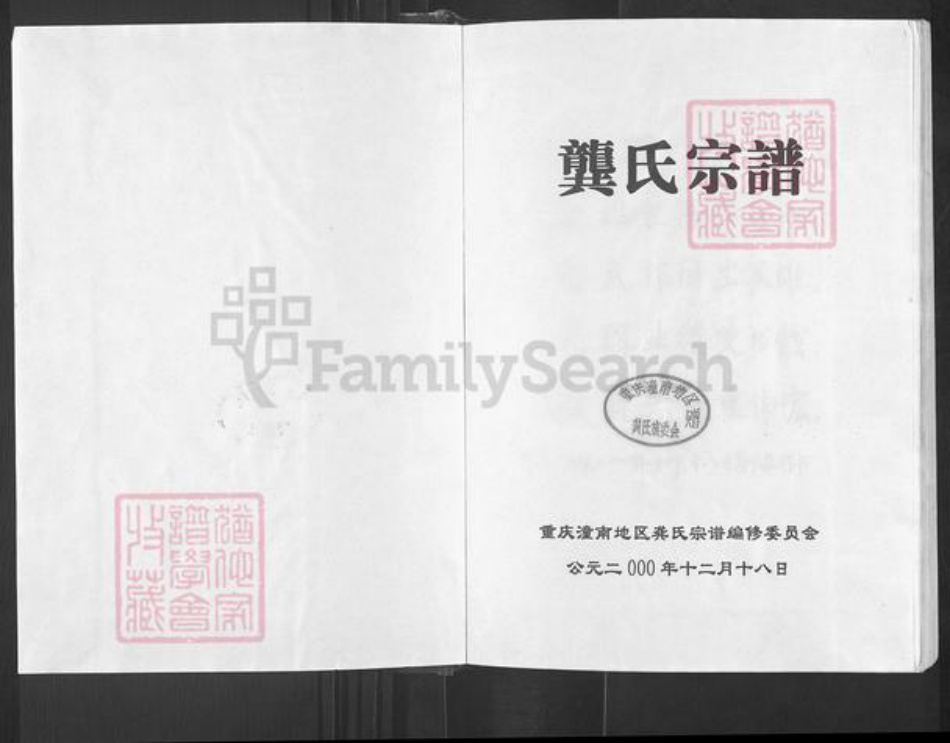 重庆市潼南区龚氏族谱-龚氏宗谱.pdf电子版插图1