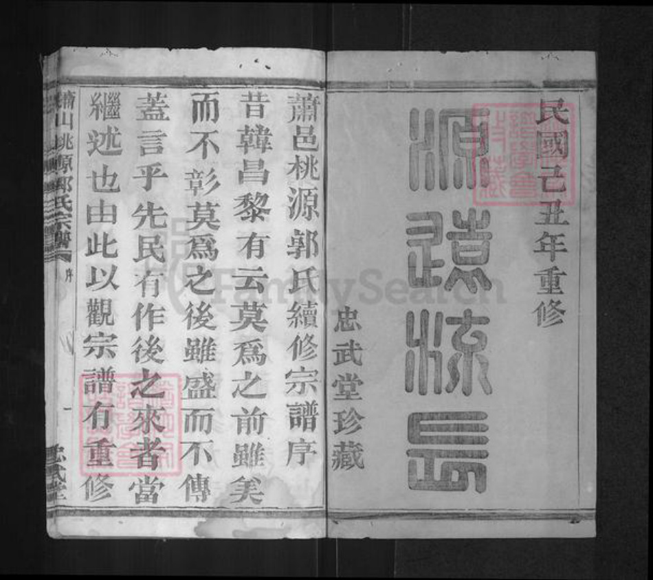浙江省杭州市萧山区萧山郭氏忠武堂族谱-萧邑桃源郭氏宗谱.pdf电子版插图1