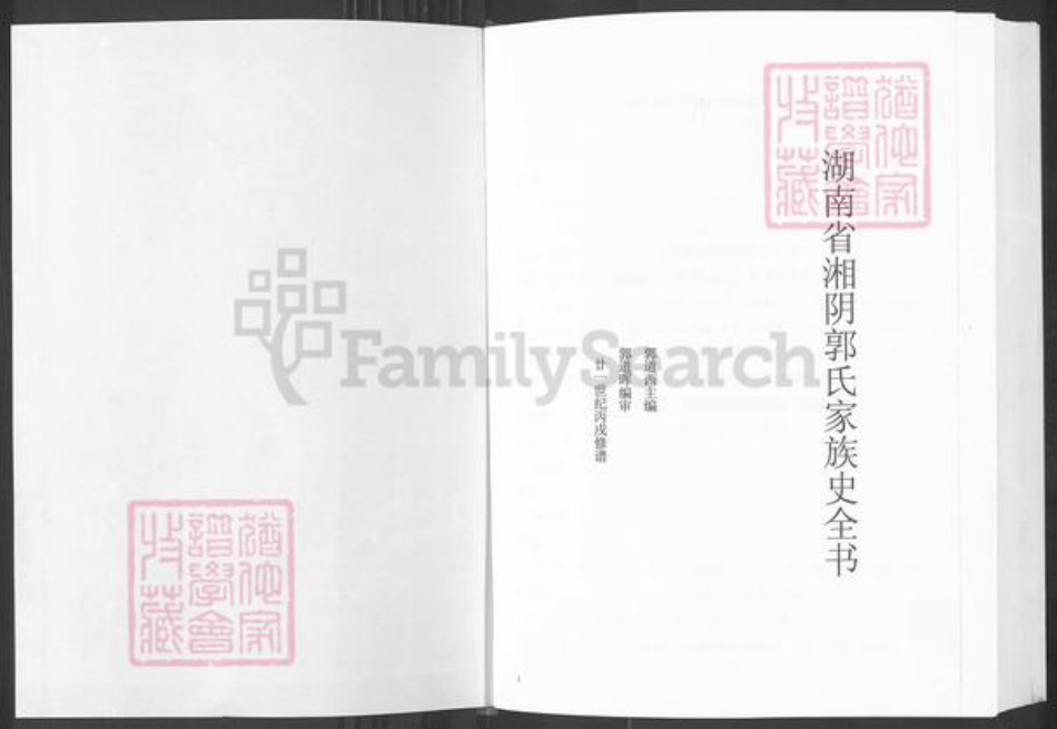 湖南省岳阳市湘阴县郭氏族谱-湘阴郭氏家族史全书.pdf电子版插图1