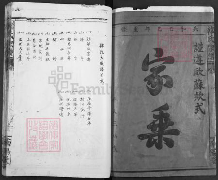 湖北省武汉市江汉区武汉韩氏南阳堂族谱-韩氏大成宗谱.pdf电子版插图1 湖北省武汉市江汉区武汉韩氏南阳堂族谱-韩氏大成宗谱.pdf电子版插图1