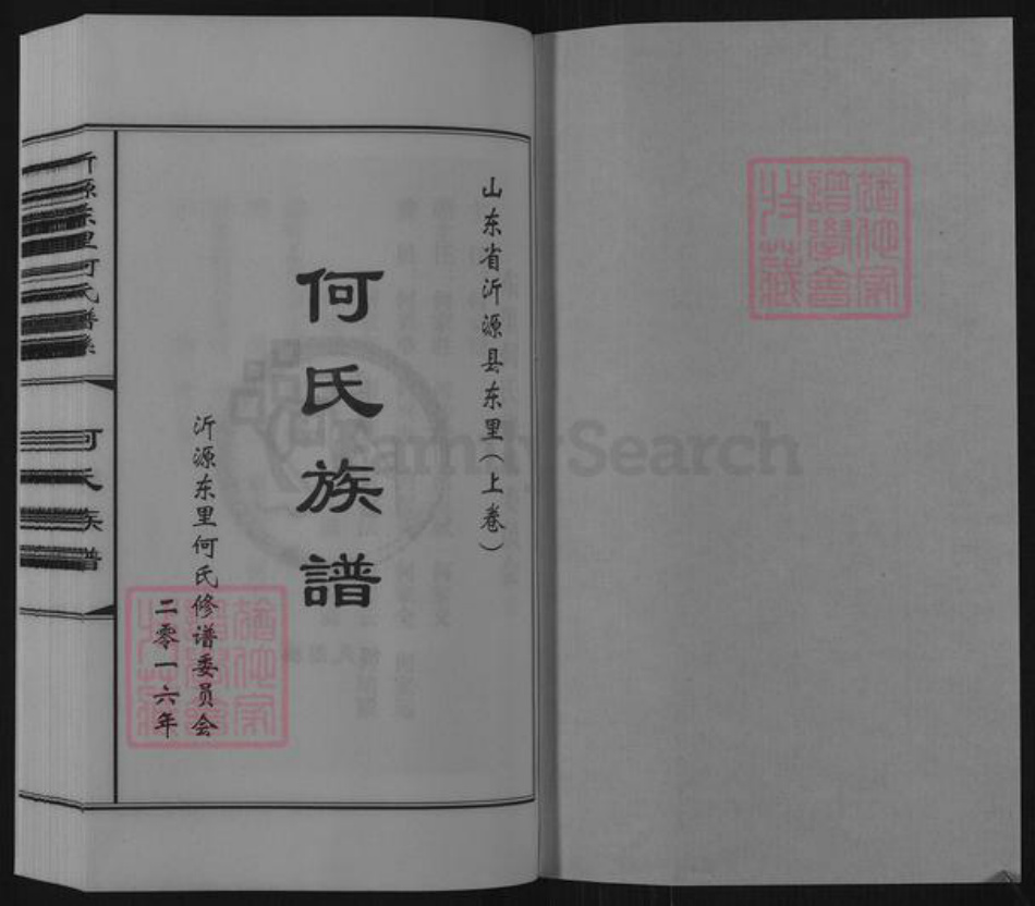 山东省淄博市沂源县东里镇何氏族谱-山东省沂源县东里何氏族谱.pdf电子版插图1