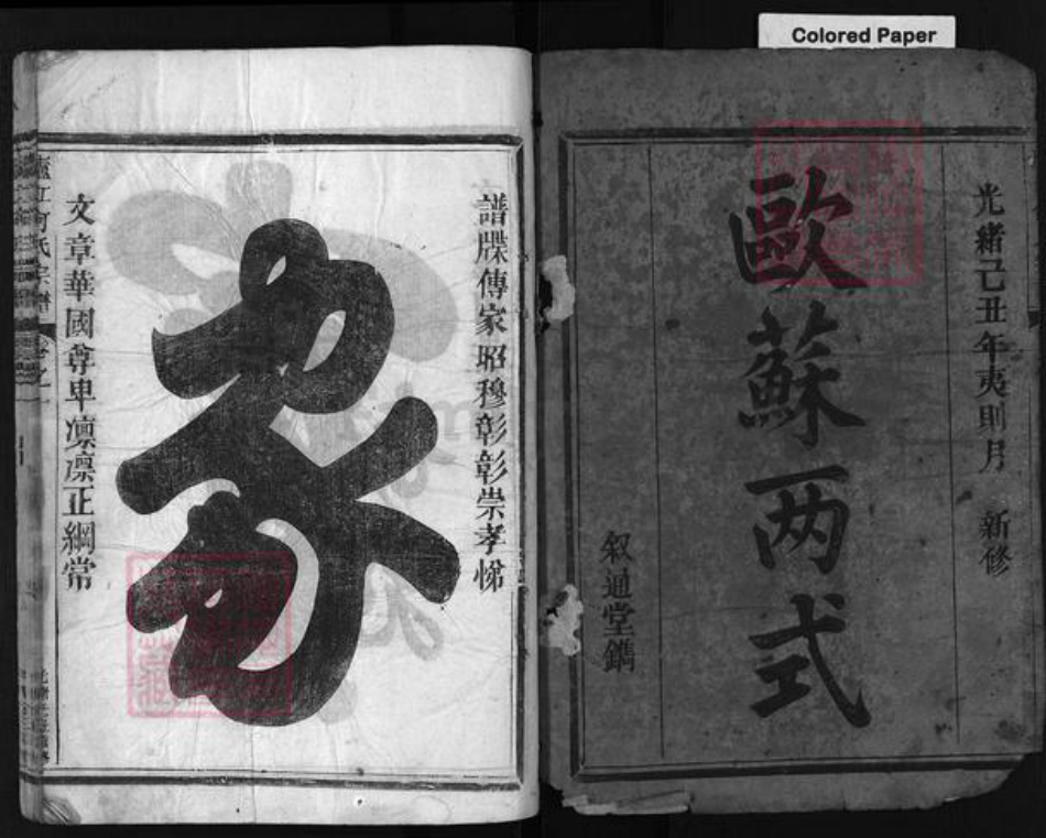 浙江省何氏族谱-庐江何氏宗谱 [5卷].pdf电子版插图1