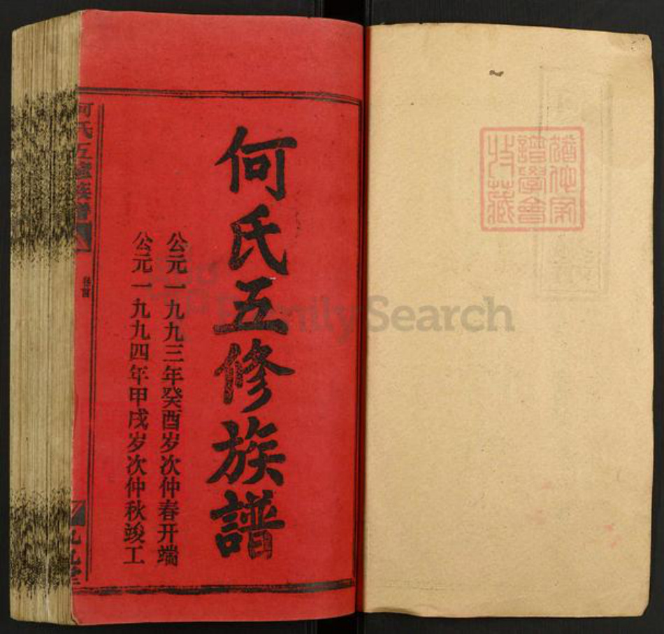 湖南省邵阳市新邵县严塘镇何氏九九堂族谱-何氏五修族谱.pdf电子版插图1