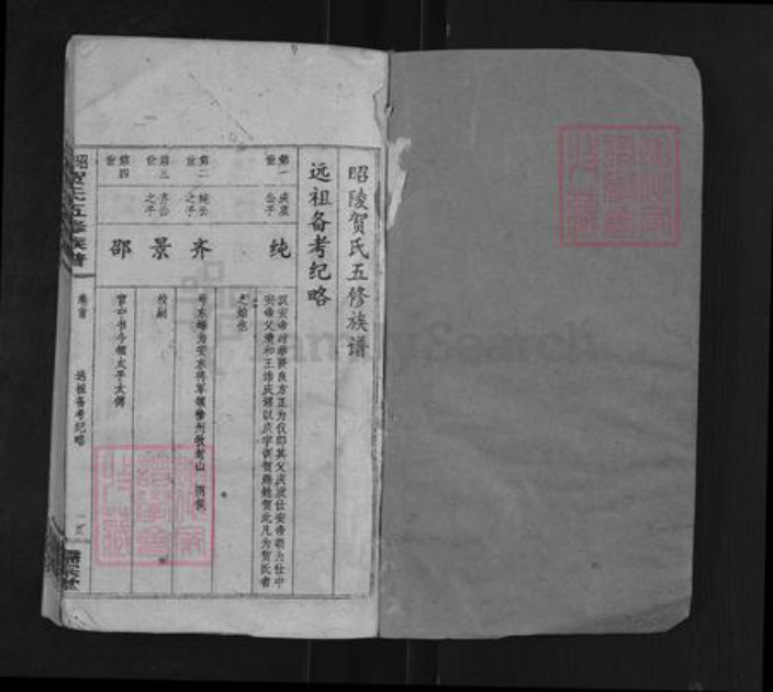 湖南省邵阳市贺氏儒宗堂族谱-昭陵贺氏五修族谱.pdf电子版插图1