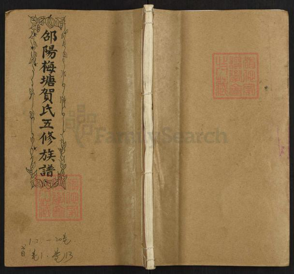 湖南省邵阳市隆回县岩口镇贺氏族谱-邵阳梅塘贺氏五修族谱.pdf电子版插图