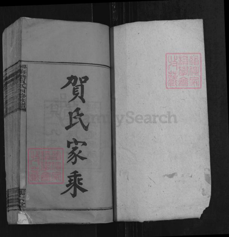 湖南省邵阳市隆回县岩口镇贺氏儒宗堂族谱-邵阳梅塘贺氏少大房房谱.pdf电子版插图1