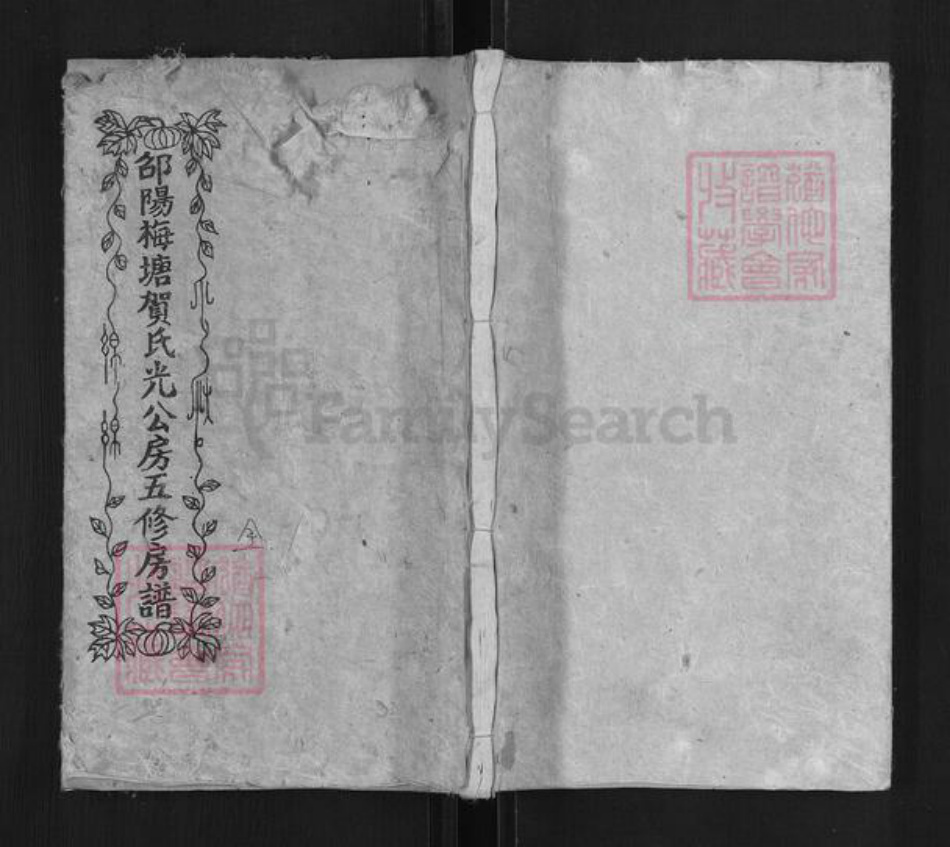 湖南省邵阳市洞口县黄桥镇贺氏儒宗堂族谱-邵阳梅塘贺氏光公房五修房谱.pdf电子版插图